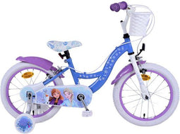Disney Frozen 2 - Kinderfiets - 16 inch - Twee handremmen - Blauw/Paars