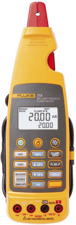 Fluke 773 Stroomtang, Multimeter Digitaal Proces-stroomlevering CAT II 300 V Weergave (counts): 1200