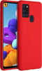 Accezz Samsung Galaxy A21s - Liquid Silicone Backcover - Schokabsorberend - Rood
