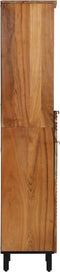 vidaXL - Badkamerkast - 38x33x160 - cm - Massief - Acaciahout
