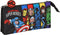 Pennenetui met 3 vakken The Avengers Super heroes Zwart (22 x 12 x 3 cm)