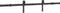 vidaXL - Doos - met - onderdelen - voor - schuifdeur - 152,5 - cm - staal - zwart