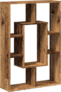 vidaXL - Boekenkast - 63x20x90 - cm - bewerkt - hout - oud - houtkleurig