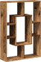vidaXL - Boekenkast - 63x20x90 - cm - bewerkt - hout - oud - houtkleurig