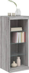 vidaXL - Dressoir - met - LED-verlichting - 41x37x100 - cm - grijs - sonoma - eiken
