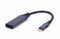 Cablexpert A-USB3C-DPF-01 - Adapter USB C naar DisplayPort - 15cm - Grijs Zwart