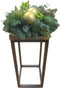 Kerst Stuk -Luxueus in het goud met een goud metallic schaal-33 cm Ø