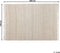 AFRIN - Laagpolig vloerkleed - Lichtbeige - 140 x 200 cm - Katoen