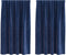 vidaXL - Blackout - Gordijnen - met - Top - Tape - 2 - stuks - Donkerblauwe - Velvet