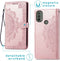 iMoshion Hoesje Geschikt voor Motorola Moto E40 / Moto E30 Hoesje Met Pasjeshouder - iMoshion Mandala Bookcase - Rosé Goud
