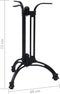 vidaXL Bistrotafelpoot Ø60x72 cm gietaluminium zwart