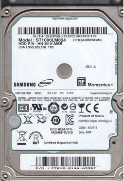 Seagate Momentus 1TB SATA II 2.5" 1000GB SATA II interne harde schijf