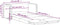 vidaXL - Slaapbank - vloermodel - 2-in-1 - 122x204x55 - cm - fluweel - wijnrood