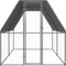 vidaXL - Kippenhok - 2x4x2 - m - gegalvaniseerd - staal