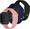 iMoshion Siliconen bandje Multipack voor de Oppo Watch 41 mm - Zwart / Blauw / Roze