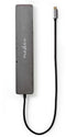 Nedis CCBW64260AT02 - 10-in-1 Multi-Docking Adapter - 2x 4K@60Hz - Grijs