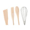 Set Keukengerei DKD Home Decor Rubberwood Keramiek 3 Onderdelen 10 x 10 x 14 cm (5 Stuks)