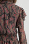 Colourful Rebel Zina - Mini Dress - Ruffle A-lijn lange mouw - M