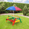 AXI Nick Picknicktafel met Parasol in Regenboog kleuren - Picknick tafel voor kinderen van FSC hout