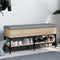 vidaXL - Schoenenbank - 102x32x45 - cm - bewerkt - hout - sonoma - eikenkleurig