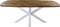 Tafel Fishbone Danish - 260x110x76 - Naturel/wit - Eiken/metaal