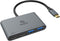 Akasa AK-CBCA31-18BK - USB Type-C Hub - 4 poorten 10 Gbps 100 W Power Delivery - Aluminium