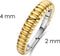 TI SENTO Ring 12218SR - Zilveren dames ring - Roségoud verguld - Maat 52
