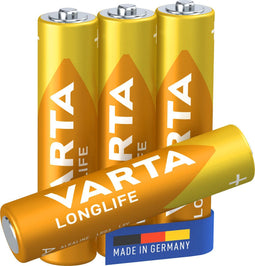 Varta 4103 - AAA Alkaline Wegwerpbatterij 1,5 V - Geel (4 stuks)
