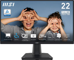 MSI PRO MP225V - Monitor 21,4" Full HD 100Hz - Zwart
