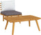 vidaXL - Tuintafel - 90x55x35 - cm - massief - acaciahout