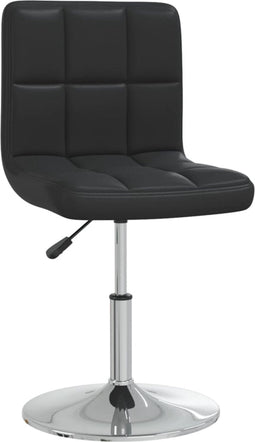 vidaXL - Eetkamerstoel - kunstleer - zwart