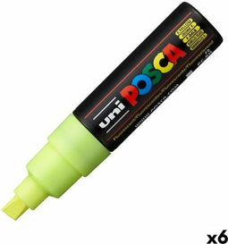 Markeerstift POSCA PC-8K Fluor Geel (6 Stuks)