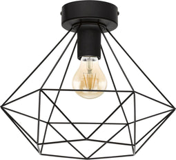 EGLO Tarbes - Plafondlamp - Ø 32,5 cm - E27 - Zwart