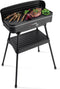 FRITEL Barbecue BBQ 2246 - Elektrische barbecue / Tafelgrill - Grilloppervlak 50x25 cm + 2200W + Onderstel - Zwart