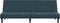 vidaXL - Slaapbank - 2-zits - fluweel - blauw
