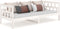 vidaXL - Slaapbank - massief - grenenhout - wit - 90x190 - cm