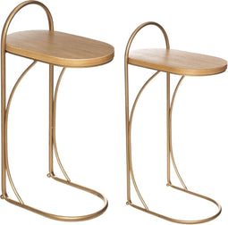 Atmosphera - Salontafel Goud Lyna - Design Tafel - Set van 2