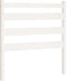 vidaXL - Hoofdbord - 96x4x100 - cm - massief - grenenhout - wit