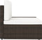 vidaXL - Driezitsbank - sectioneel - poly - rattan - bruin