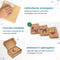 Partizzle® 36x Kraft Luxe Kerstkaarten - Duurzame Wenskaarten - 10x15 cm (36 stuks)