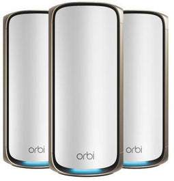 NETGEAR Orbi RBE973S - WiFi 7 Mesh Quad-Band Router + 2 Satellites - 27 Gbit/s 900 m² dekking (set van 3)