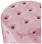 Voetensteun DKD Home Decor Roze Velvet Hout MDF Glam (2 pcs)