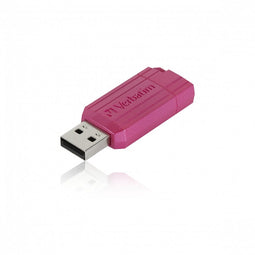 Verbatim PinStripe - USB-stick 128GB - Leessnelheid 12MB/s - Roze