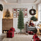 vidaXL - Kunstkerstboom - met - standaard - smal - 180 - cm - PVC - groen