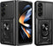 iMoshion Hoesje Geschikt voor Samsung Galaxy Z Fold 5 Hoesje - iMoshion Rugged Backcover met ring - Zwart