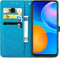 iMoshion Hoesje Geschikt voor Huawei P Smart (2021) Hoesje Met Pasjeshouder - iMoshion Mandala Bookcase - Turquoise