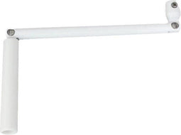 Crank alleen - In wit gelakt staal - Ronde uitlaat: � 12 mm