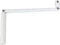 Crank alleen - In wit gelakt staal - Ronde uitlaat: � 12 mm