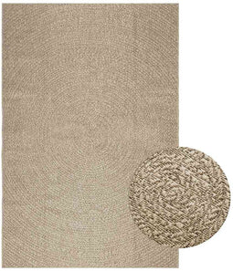 vidaXL - Vloerkleed - ZIZUR - beige - binnen - en - buiten - 160x230 - cm - jute - look