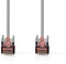Nedis CAT6 Netwerkkabel - RJ45 Male - RJ45 Male - S/FTP - 2.00 m - Rond - LSZH - Grijs - Envelop